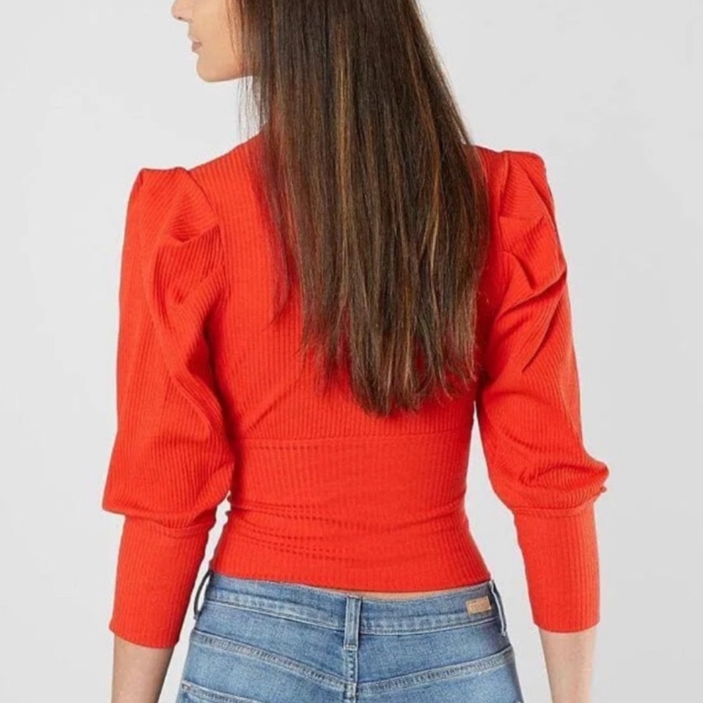Free People LaLa Ribbed Top - Picture 2 of 7